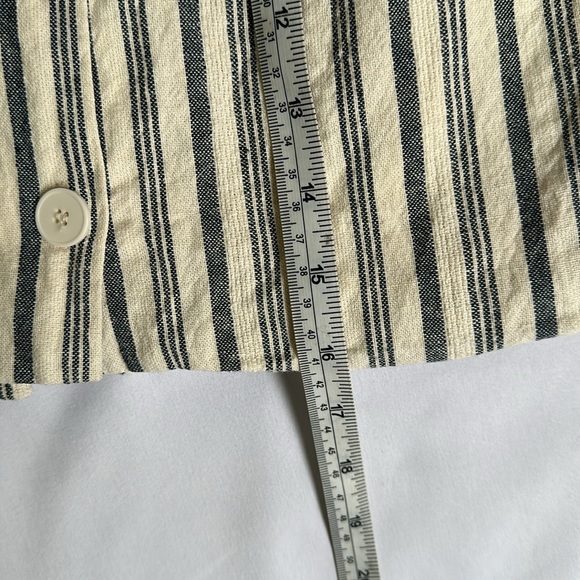 Oak + Fort Striped Linen Blend Skirt - Picture 9 of 10